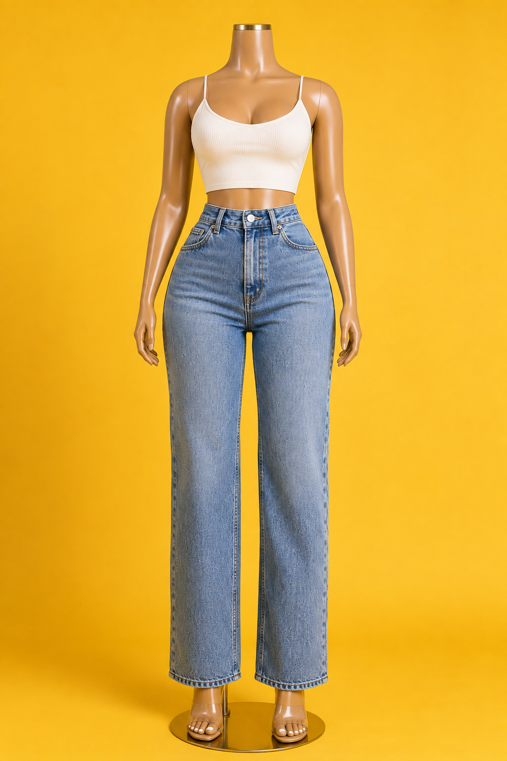 Sculpt High-Waist Straight Jeans
